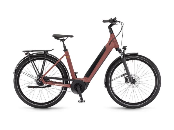Winora Sinus N5 Farbe Maroonred matt Rahmenhöhe 50 Low Bosch Performance Line Smart System, 250W, 75Nm, 25km/h